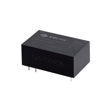 Cui Inc AC to DC Power Supply, 85 to 264V AC, 15V DC, 3W, 0.2A, PCB VSK-S3-15U